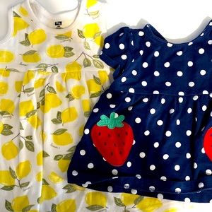 one dress and one top